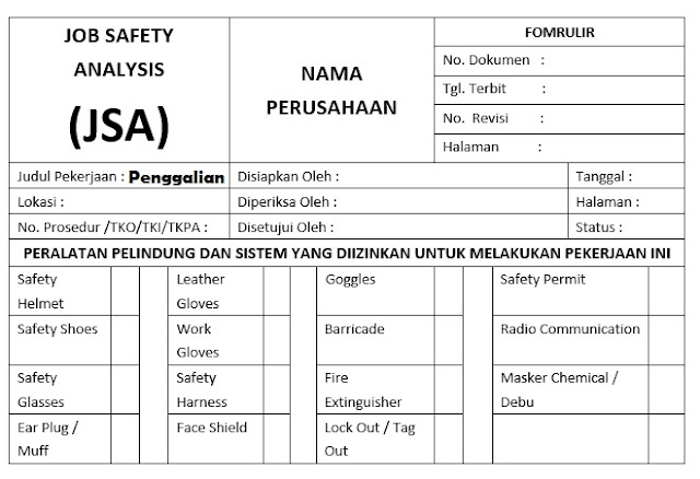 job-safety-analysis-penggalian JSA Penggalian
